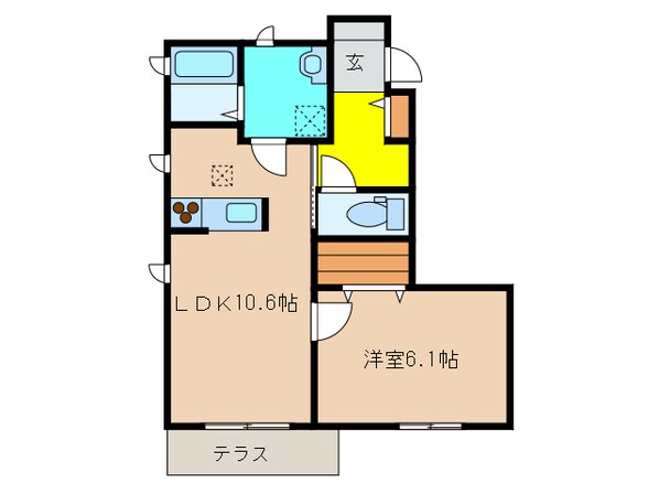 ﾒｿﾞﾝﾊﾞｰﾍﾞﾅの物件間取画像